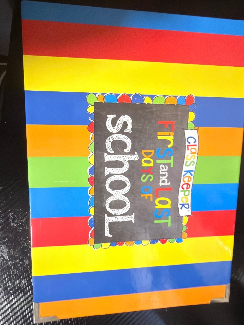 Denise Albright Class Keeper School Memory 3-Ring Binder Rainbow Keepsake